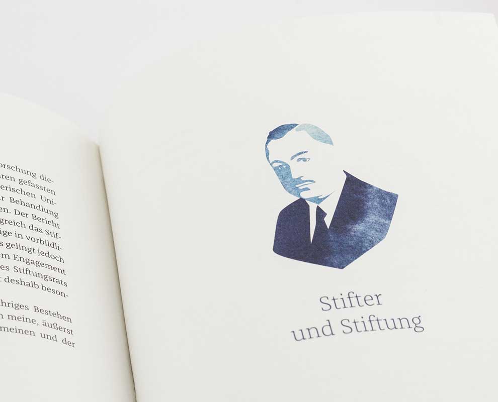 Illustrationen für den Tätigkeitsbericht der Wilhelm Sander-Stiftung