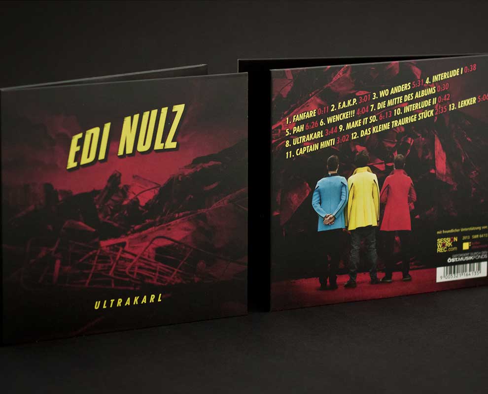 CD-Packaging für die das Album Ultrakarl von Edi Nulz