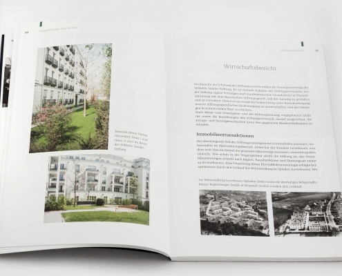 Layout für den Tätigkeitsbericht der Wilhelm Sander-Stiftung Layout für den Tätigkeitsbericht der Wilhelm Sander-Stiftung