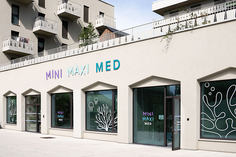 Design für das Kinder-Primärversorgungszentrum Mini Maxi Med in Graz Design für das Kinder-Primärversorgungszentrum Mini Maxi Med in Graz